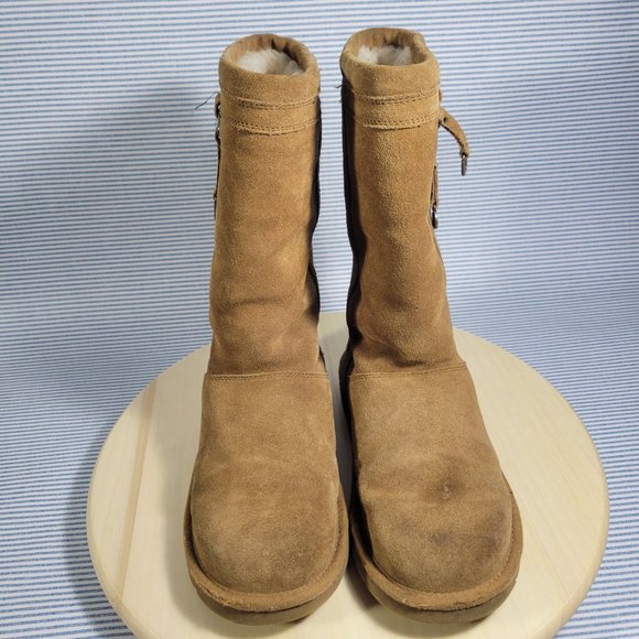 Ugg Australia LARYN Brown Tan Suede Boot Swarovski Women's Size 5 - Picture 2 of 12